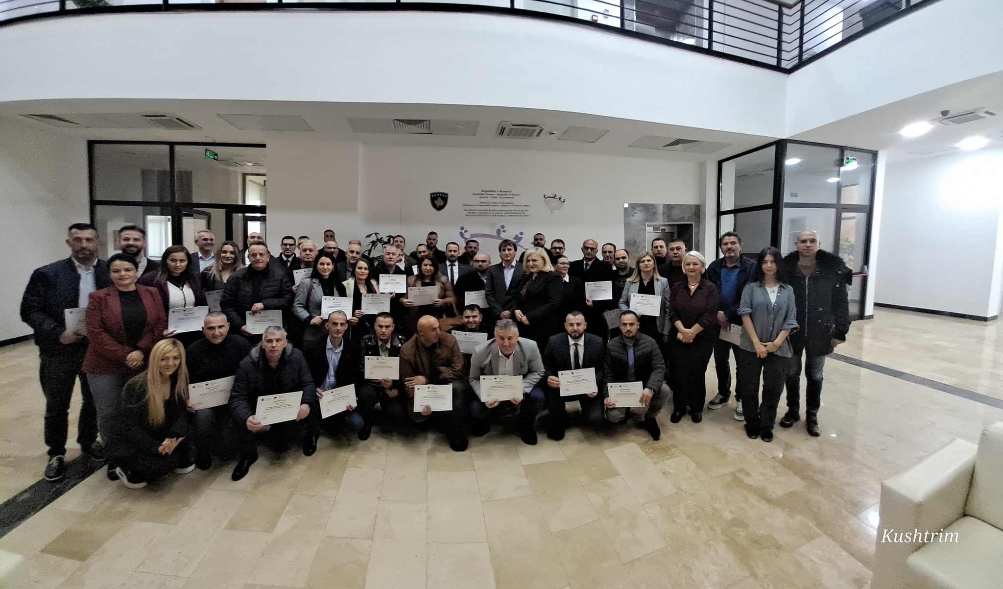 Ceremonia përmbyllëse të trajnimeve në fushën “ Zhvillimi i Kapaciteteve në Sektorin e Menaxhimit të