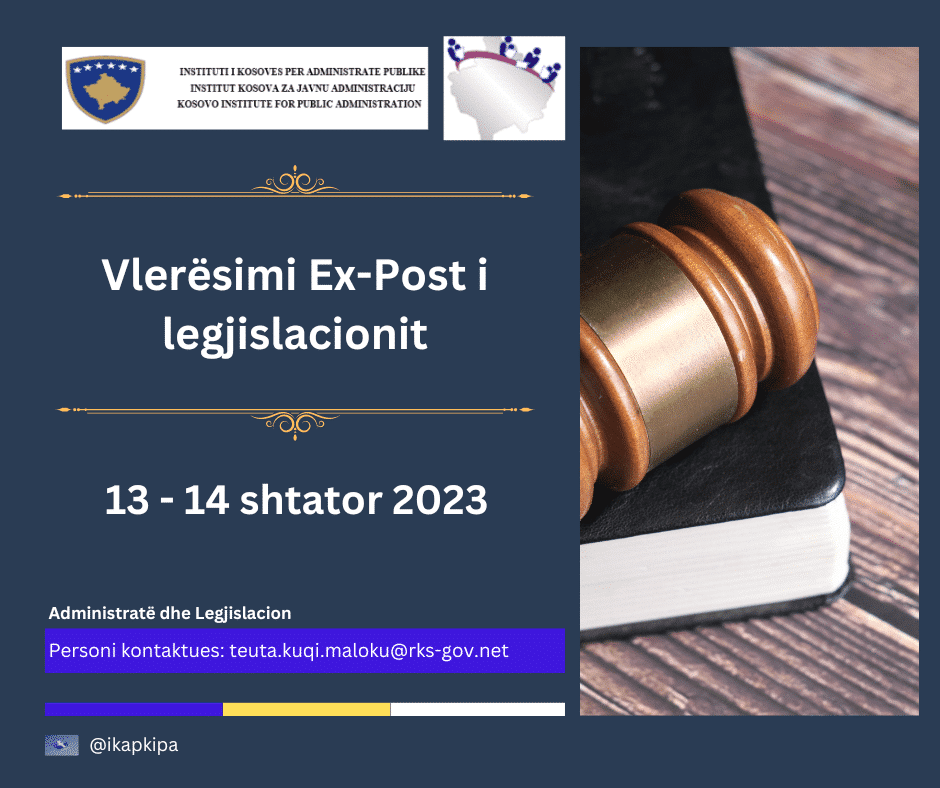 Vlerësimi Ex-Post i legjislacionit